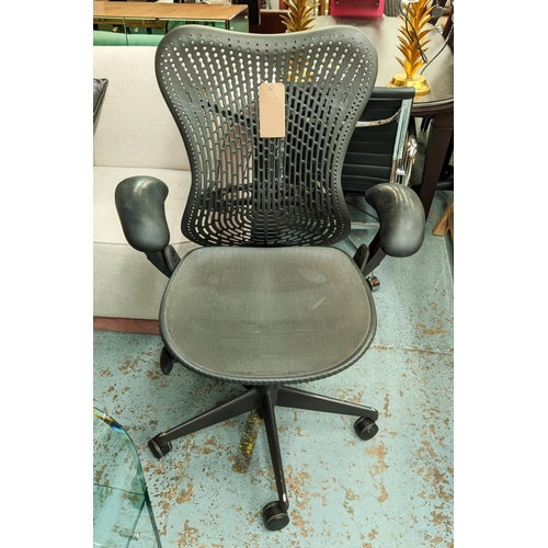 351 - HERMAN MILLER MIRRA CHAIR, by Studio 7.5, fully adjustable, 111cm at tallest.