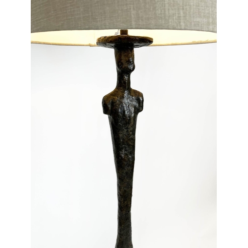 356 - PORTA ROMANA FLOOR LAMP, 169cm H, with shade.