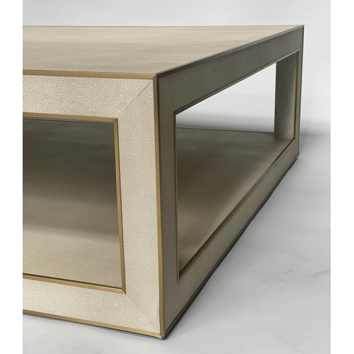 374 - RESTORATION HARDWARE CELA LOW TABLE, 109cm x 170cm x 40cm.