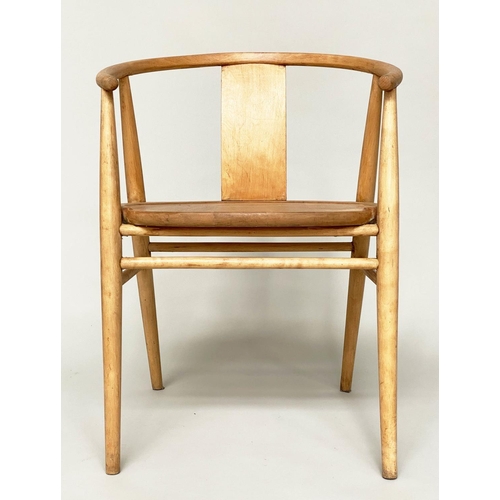 376 - FOR HAGAFORS LENA CHAIRS, a set of four, birch and stamped under, 72cm H x 54cm by SVEN ERIK FRYKLUN... 