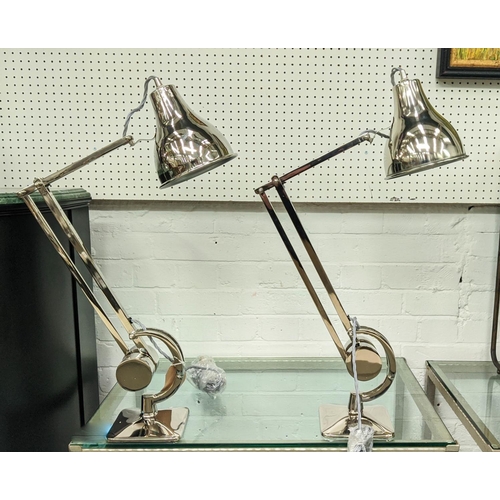 528 - JULIAN CHICHESTER SLY READING LAMPS, a pair, each approx 55cm H. (2)