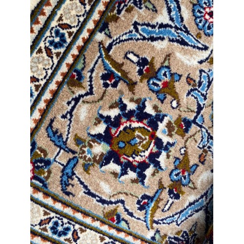 77 - PART SILK ISPHAHAN RUG, 160cm x 100cm.