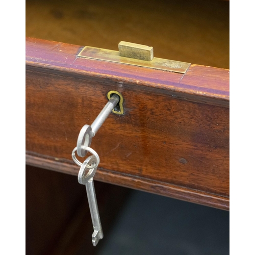 168 - PEDESTAL DESK, 78cm H x 136cm x 89cm, Victorian mahogany, circa 1870 with green leather top, nine dr... 