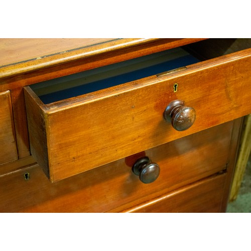 173 - CHEST, 84cm H x 123cm W x 52cm D, Victorian mahogany, of four drawers.