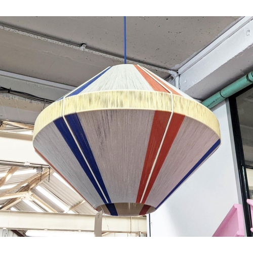 464 - CEILING PENDANT, 1950s style thread design, 100cm drop.