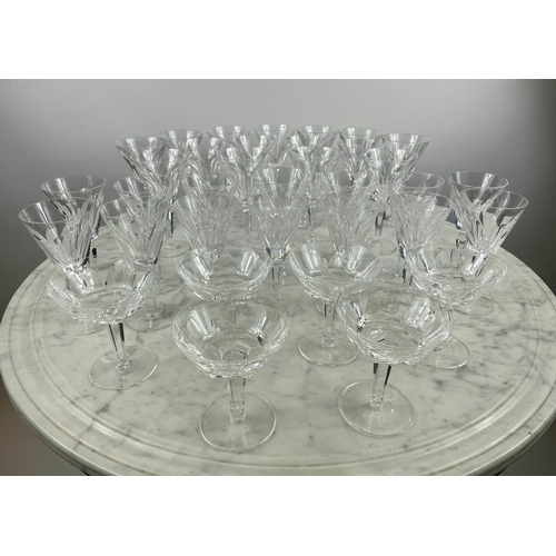 6 - WATERFORD CRYSTAL 'SHEILA' WINE GLASSES, fifteen red wine, fourteen white wine, fourteen sherry and ... 