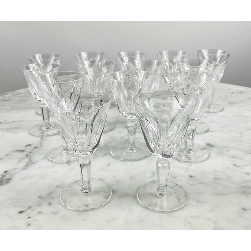 6 - WATERFORD CRYSTAL 'SHEILA' WINE GLASSES, fifteen red wine, fourteen white wine, fourteen sherry and ... 