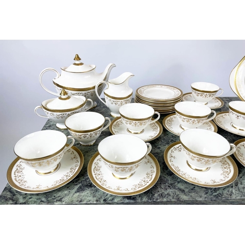 13 - TEA SERVICE, Royal Doulton Belmount pattern including 13 tea cups and 12 saucers, 11 plates teapot, ... 