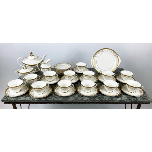 13 - TEA SERVICE, Royal Doulton Belmount pattern including 13 tea cups and 12 saucers, 11 plates teapot, ... 