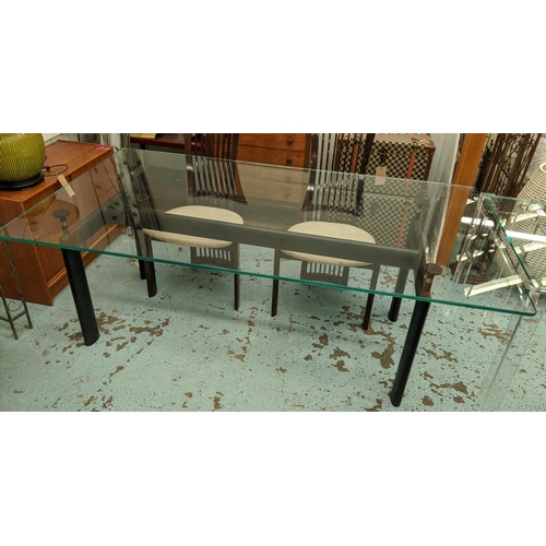 Dania glass dining deals table