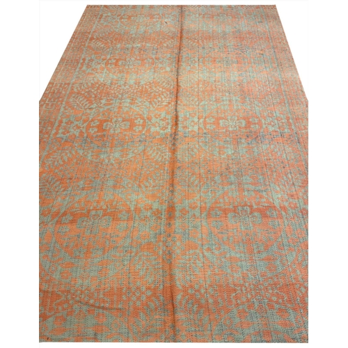 78 - FLATWEAVE CARPET, 275cm x 178cm, possibly European.