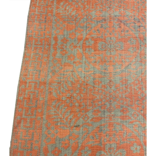 78 - FLATWEAVE CARPET, 275cm x 178cm, possibly European.