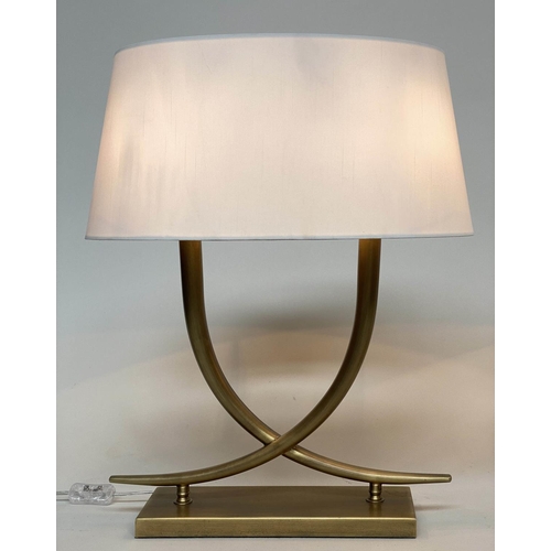 108 - TABLE LAMPS, a pair, R V Astley 'Iva' intertwind gilt metal, with shades, 59cm. (2)