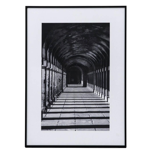 409 - CONTEMPORARY SCHOOL ARCHITECTURAL PHOTO PRINTS, a set of two, framed and glazed, 50.5cm W x 2.5cm D ... 