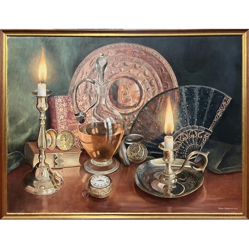 29A - ROSA BRANSON (British b.1933), 'Still life', oil on canvas, 71cm x 94cm, framed.