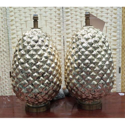 456 - JULIAN CHICESTER 'CONTESSA' TABLE LAMPS, a pair, each 50cm H. (2)