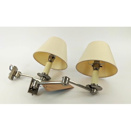 460 - VAUGHAN PRESTON SWING-ARM WALL LIGHT AND A BISMARCK SINGLE ARM WALL LIGHT, largest light 16cm x 32cm... 