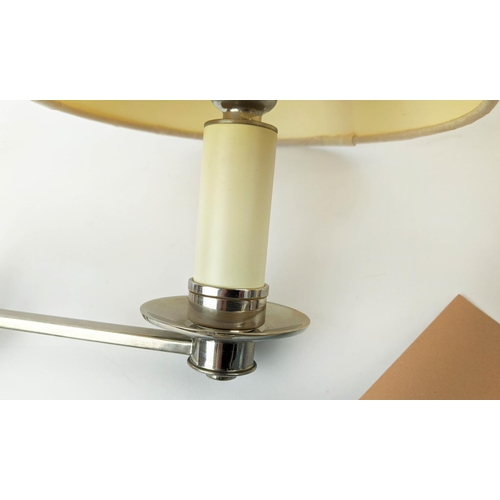 460 - VAUGHAN PRESTON SWING-ARM WALL LIGHT AND A BISMARCK SINGLE ARM WALL LIGHT, largest light 16cm x 32cm... 