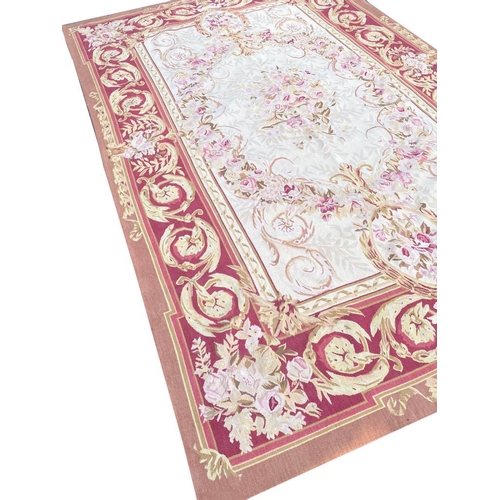 57 - AUBUSSON SAVONNERIE DESIGN CARPET, 280cm x 180cm.