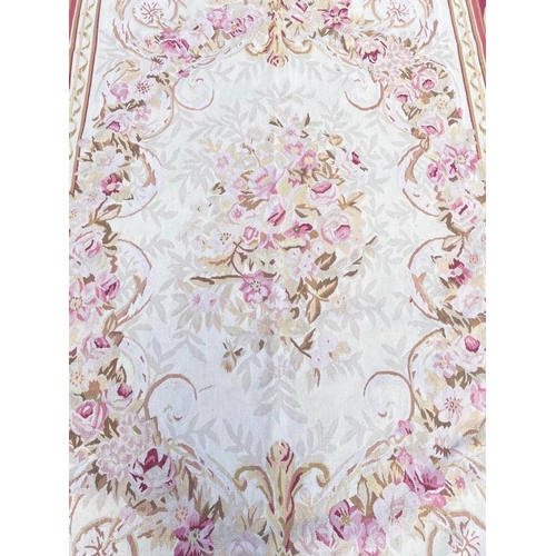 57 - AUBUSSON SAVONNERIE DESIGN CARPET, 280cm x 180cm.