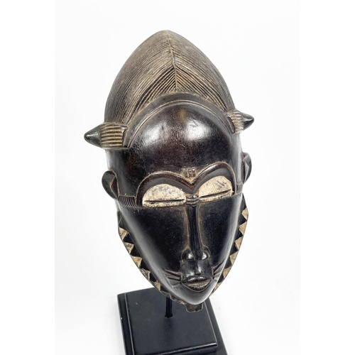 13 - BAOULE MASK, Ivory Coast. 50cm H