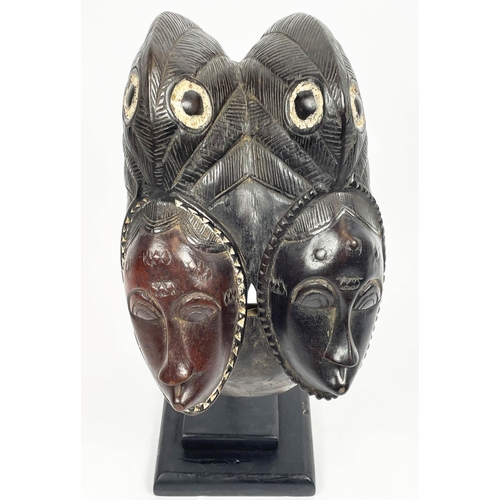 14 - BAOULE FANUS MASK, Ivory Coast. 41cm H