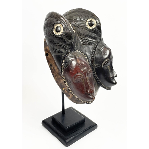 14 - BAOULE FANUS MASK, Ivory Coast. 41cm H