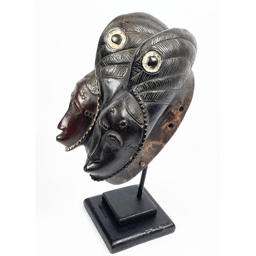 14 - BAOULE FANUS MASK, Ivory Coast. 41cm H