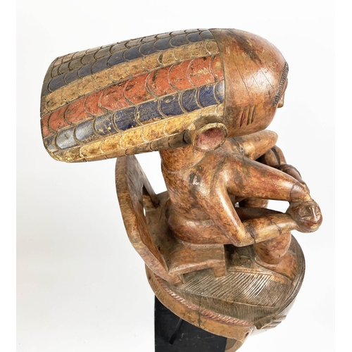 16 - BAKONGO MATERNITY MASK. 118cm H