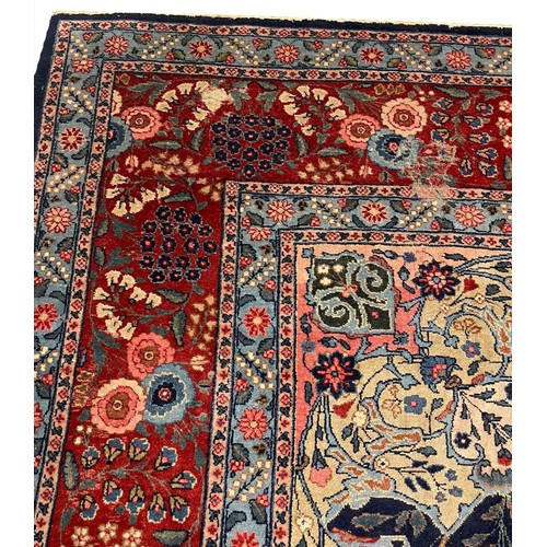 71 - FINE ANTIQUE TABRIZ CARPET, 440cm x 335cm.