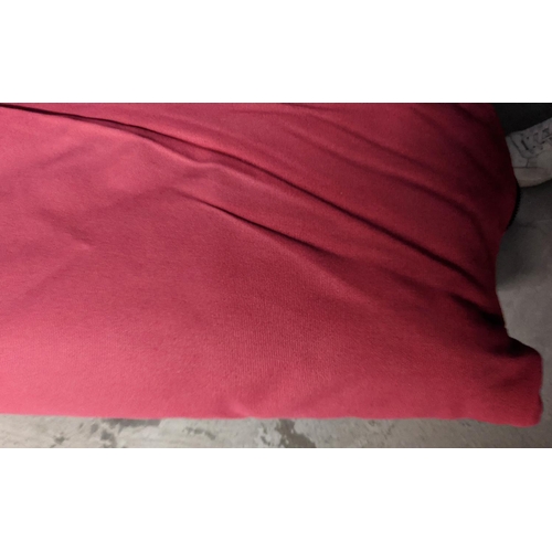 462 - LIGNE ROSET 'MULTY' SOFABED, by Claude Brisson, 165cm W, in red fabric.