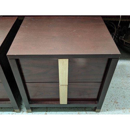 399 - BOLIER & COMPANY BY DECCA SIDE CHESTS, a pair, 55cm x 45cm x 56cm. (2)