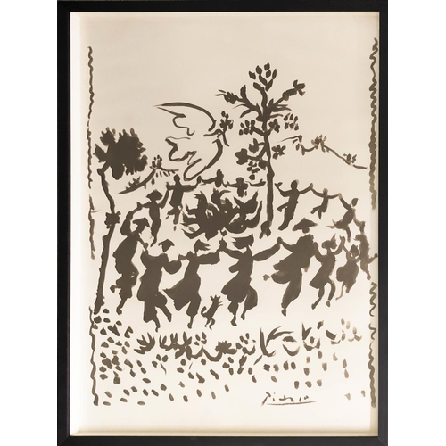 52 - PABLO PICASSO, 'Viva La Paix', lithograph on Johannot Paper, 63cm x 47cm, signed in plate, published... 