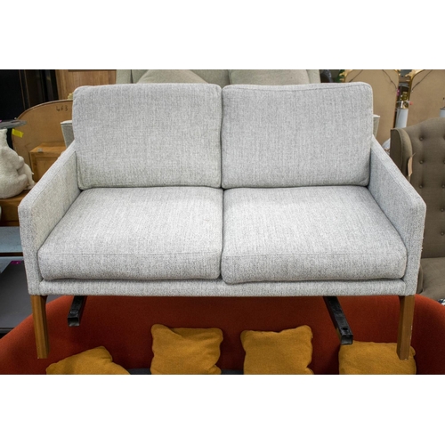 425 - BO CONCEPT SOFA, 80cm H x 136cm W x 88cm D, grey fabric upholstery.