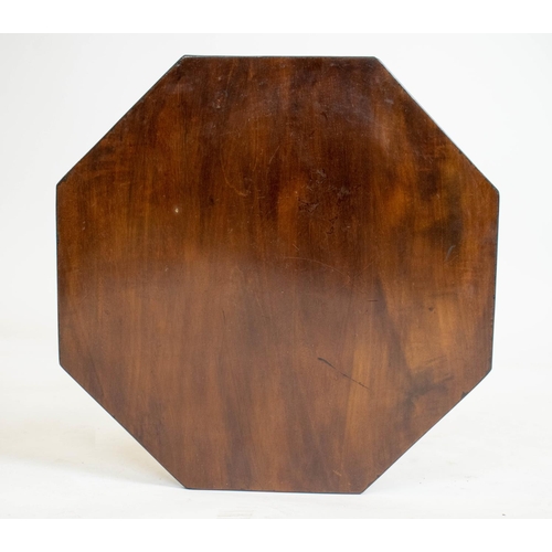 256 - LAMP TABLES, 74cm H x 38cm W, a pair, 19th century and later mahogany with octagonal tops. (2)