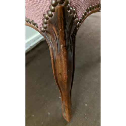 149 - SIDE TABLE, Victorian, plus two Victorian chairs, the mahogany table raised on bobbin legs, 69cm H x... 