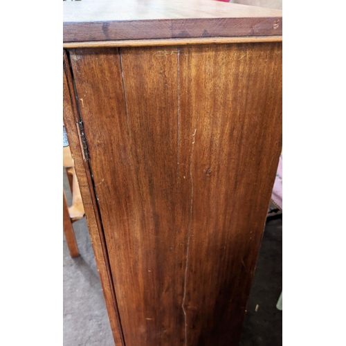 152 - WELLINGTON CHEST, Victorian and later mahogany fitted with seven graduated drawers, 103cm H x 51cm W... 