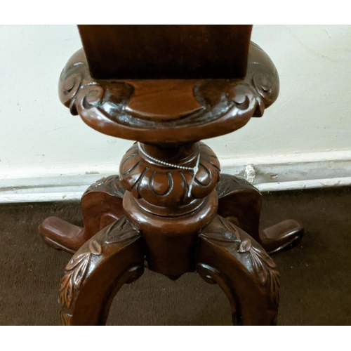 153 - WORK TABLE AND OPEN ARMCHAIR, the Victorian work table, walnut veneered with ebonised and marquetry ... 