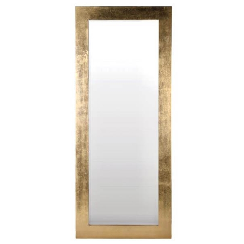 377 - WALL MIRROR, 210cm high, 86cm wide, gilt frame.