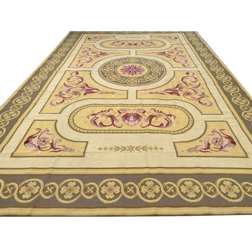 78 - ANTIQUE PORTUGUESE NEEDLEPOINT CARPET, 530cm x 360cm