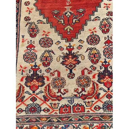 80 - ANTIQUE NORTH WEST PERSIAN RUNNER, 460cm x 110cm