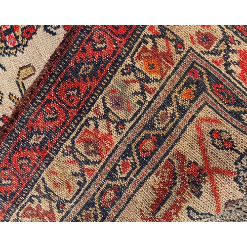 80 - ANTIQUE NORTH WEST PERSIAN RUNNER, 460cm x 110cm