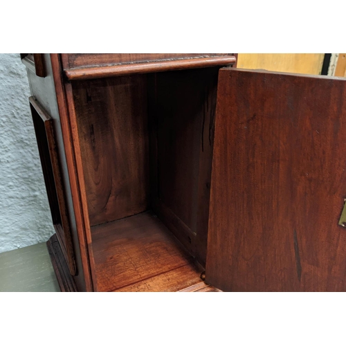 401 - TABLE TOP POST BOX, 23cm x 23cm x 50cm, Victorian country house style.