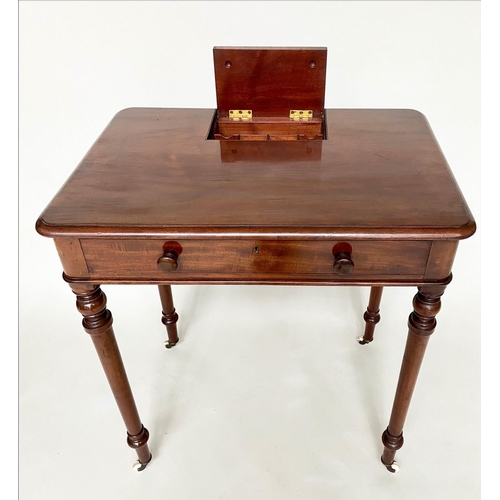 167 - CHAMBER WRITING TABLE, early 19th century English mahogany in the manner of Gillows of Lancaster wit... 