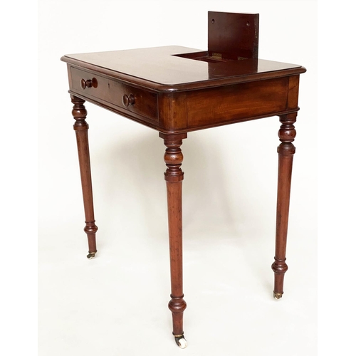 167 - CHAMBER WRITING TABLE, early 19th century English mahogany in the manner of Gillows of Lancaster wit... 