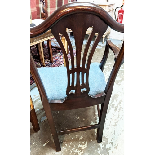 149 - DINING CHAIRS, a set of eight, including two carvers 59cm W x 97cm H late 19th/early 20th century Ge... 