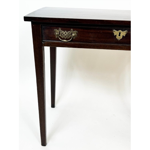 164 - WRITING TABLE, 72cm H x 79cm W x 44cm D, George III mahogany with frieze drawer.