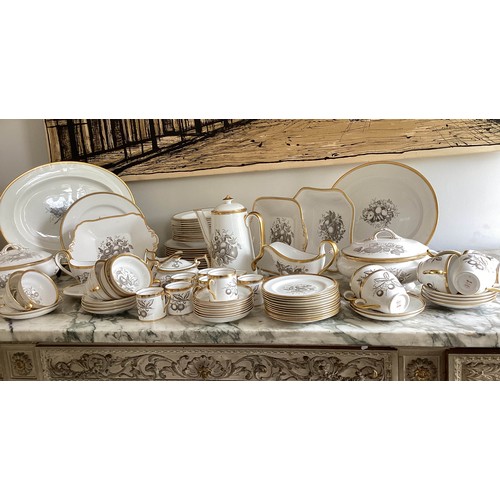 217 - DINNER SERVICE, English Fine Bone China, Spode 'Chathem', twelve place, four piece settings, approx ... 