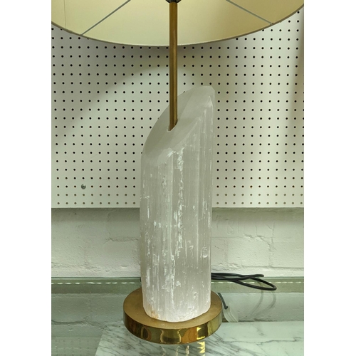 316 - TABLE LAMPS, a pair, each 86cm tall overall, including rock crystal style shades.