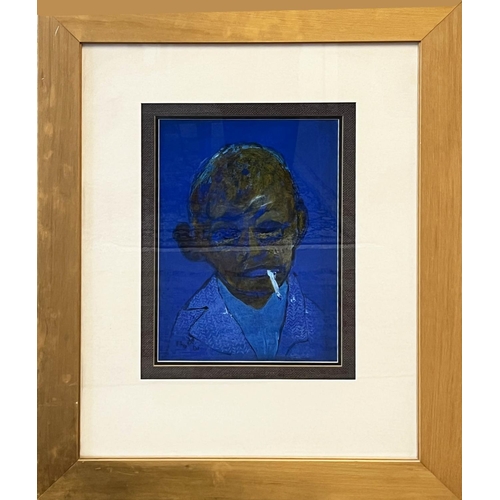 22 - GREG HYDE (Austrialian b. 1950), 'Jean', mixed media, signed and dated 01', 39cm x 28cm.